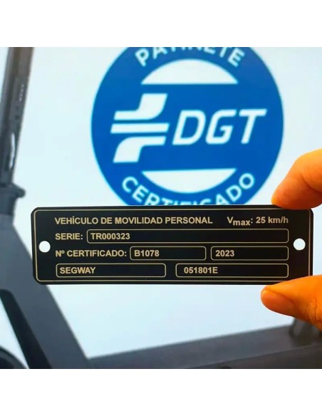 Placa Identificativa para Patinetes eléctricos (VMP)