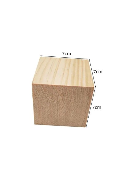 Cubo de Madera personalizado a 2 caras